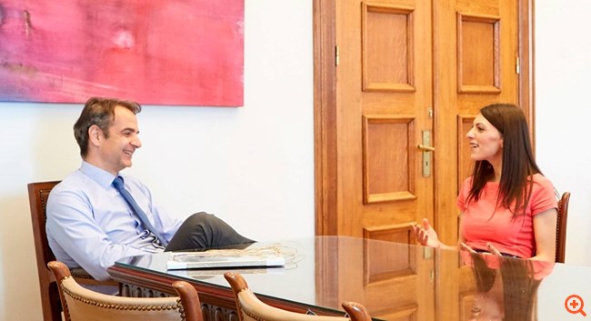 Την Ελληνίδα που ανέβηκε στο Έβερεστ συνάντησε ο Κ. Μητσοτάκης