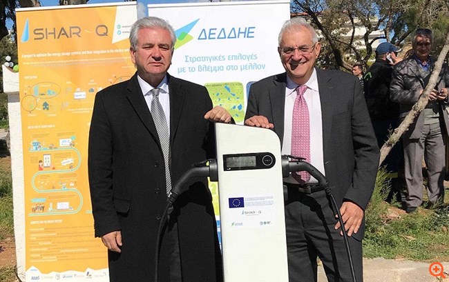 ΔΕΔΔΗΕ: Εγκαινιάστηκε o σταθμός φόρτισης ηλεκτρικών οχημάτων στο Λαύριο