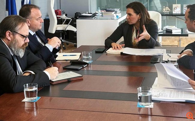 Συνάντηση Ιωάννη Παππά - Όλγα Κεφαλογιάννη για τον τομέα της κρουαζιέρας