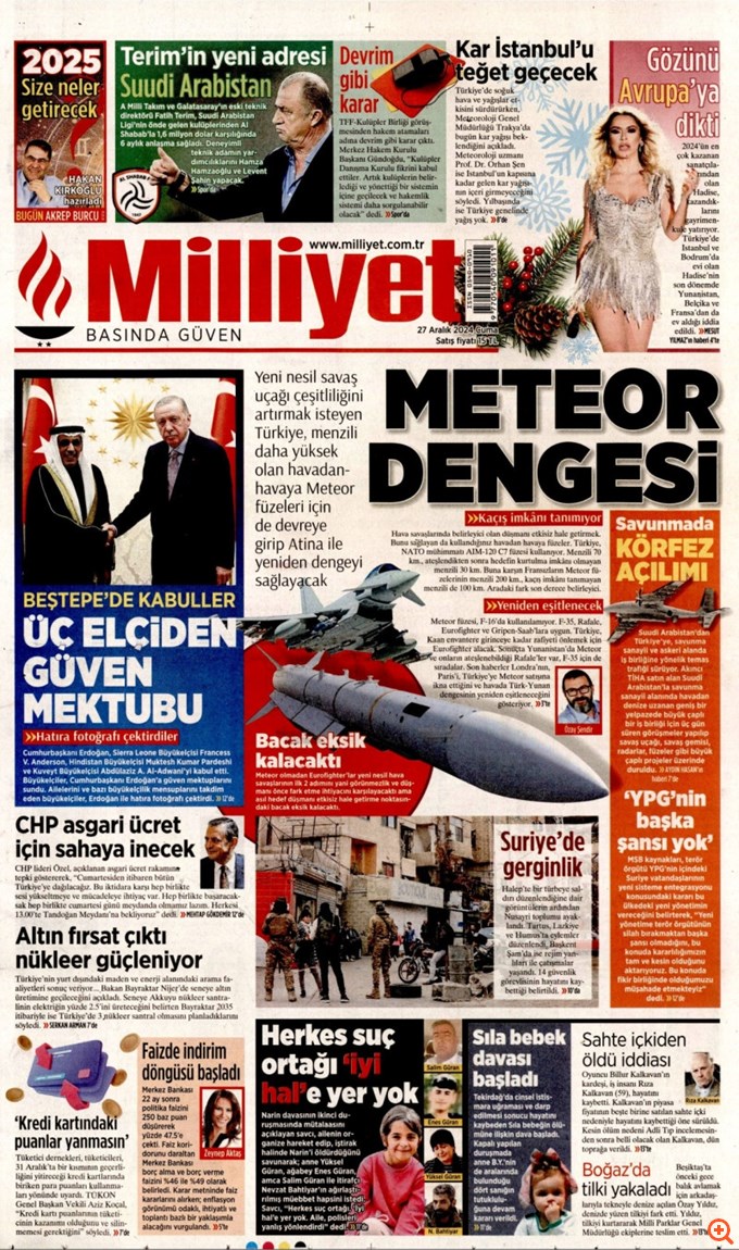 Milliyet: Η Γαλλία έπεισε την Αγγλία να πουλήσει πυραύλους Meteor στην Τουρκία