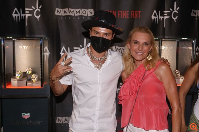 O Alec Monopoly και η TAG Heuer στο Eden Fine Art της Μυκόνου