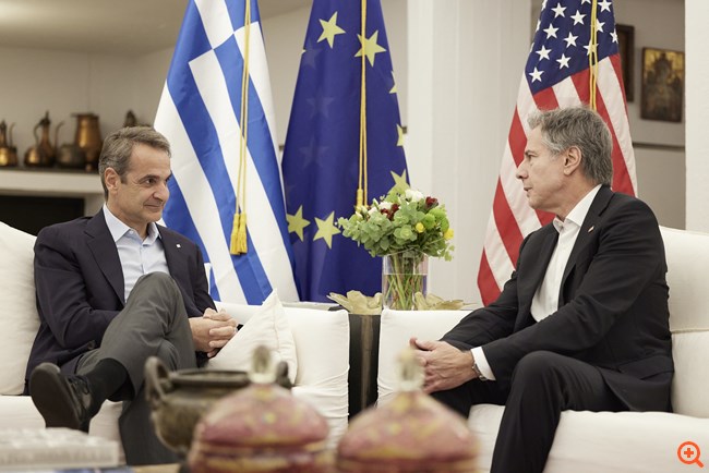 Κυβερνητικές πηγές για F-35 μετά τη συνάντηση Μητσοτάκη-Μπλίνκεν: "Η Ελλάδα θα λάβει αυτά που έχουν συμφωνηθεί"