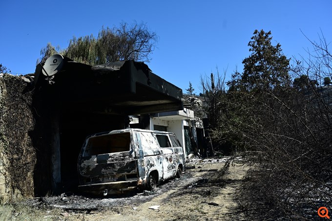 Πυρκαγιά στη Βορειοανατολική Αττική - Επόμενη ημέρα