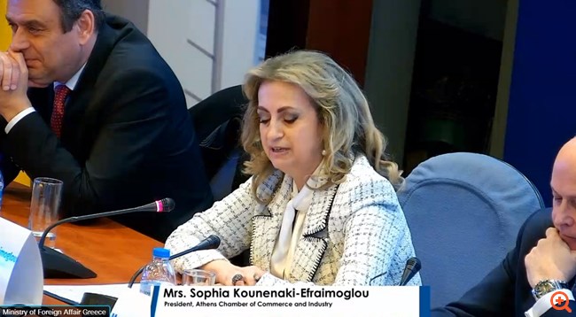 Σοφία Κουνενάκη Εφραίμογλου: "Οι ελληνικές επιχειρήσεις είναι έτοιμες να πρωτοστατήσουν στην ανοικοδόμηση της Ουκρανίας"