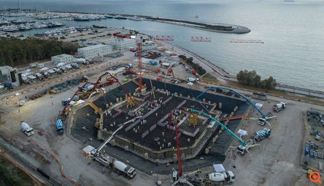 Θεμελίωση του Riviera Tower: Το μεγαλύτερο έργο σκυροδέτησης στην Ελλάδα