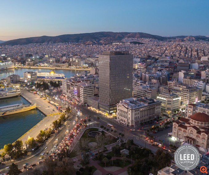 Πύργος Πειραιά: Λαμβάνει πιστοποίηση LEED Platinum - Ο πρώτος "πράσινος" ουρανοξύστης στην Ελλάδα