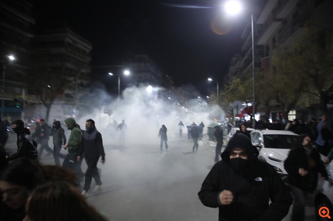 Θεσσαλονίκη επεισόδια Τέμπη