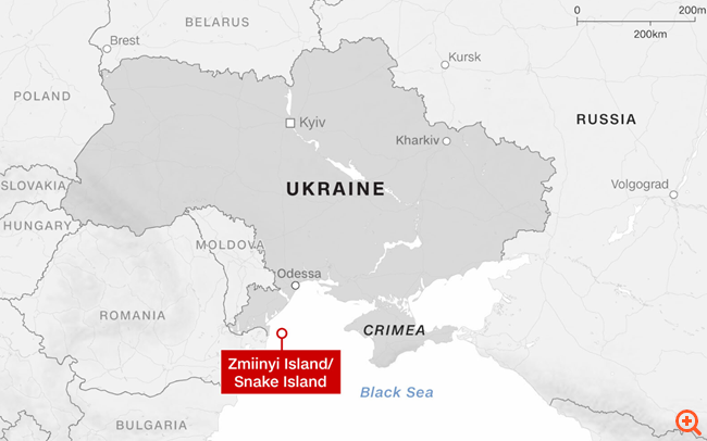 Το σημείο όπου βρισκόταν το Moskva τη στιγμή που χτυπήθηκε