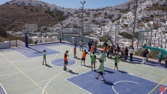 Ίδρυμα Π. Γιαννακόπουλος: Ολική ανάπλαση του Γηπέδου Καλαθοσφαίρισης Γυμνασίου – Λυκείου Αστυπάλαιας