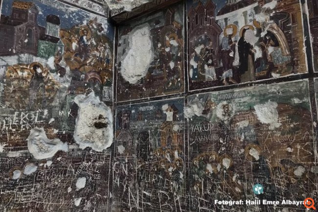 Παναγία Σουμελά βανδαλισμός