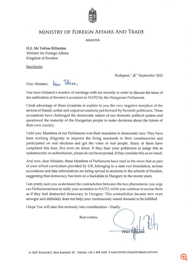 Όρμπαν όπως Ερντογάν: Η Ουγγαρία ανακάλυψε προσβλητικό βίντεο και απειλεί την ένταξη της Σουηδίας στο ΝΑΤΟ