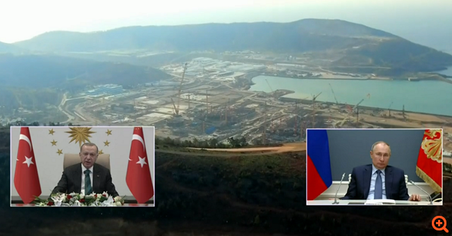 Φιέστα Ερντογάν για τον πυρηνικό σταθμό στο Ακουγιού