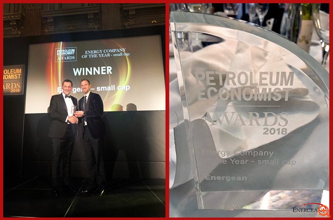 Η Energean "Εταιρεία της Χρονιάς" για τον Petroleum Economist