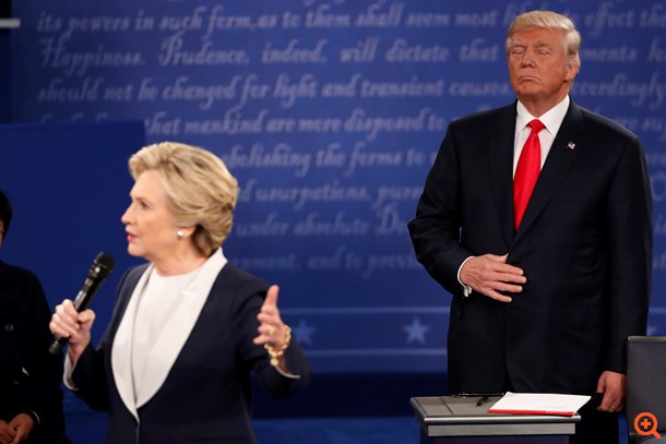 Aρνείται να αποδεχθεί πιθανή ήττα o Τραμπ - Νικήτρια η Κλίντον στο 3ο debate