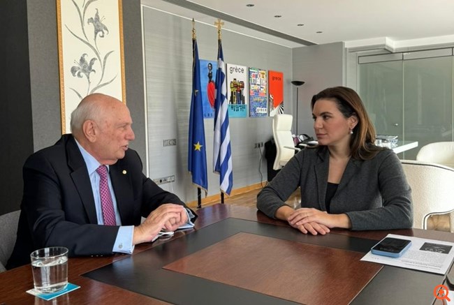 Συνάντηση Όλ. Κεφαλογιάννη με τον καθηγητή Χ. Ζερεφό για το Παρατηρητήριο Θαλάσσιου και Παράκτιου Τουρισμού