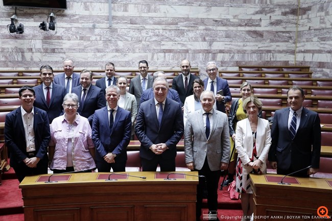 Συνάντηση εκπροσώπων των κοινοβουλευτικών ομάδων της Ν.Δ. και του Αυστριακού Λαϊκού Κόμματος