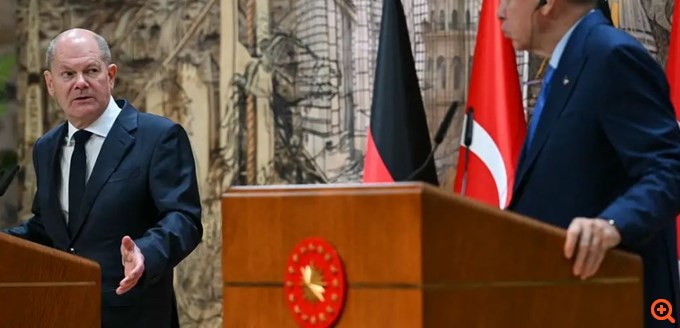 Σολτς και Ερντογάν: Πλήρης διαφωνία για το Ισραήλ