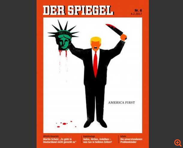 O Donald Trump αποκεφαλίζει το Άγαλμα της Ελευθερίας