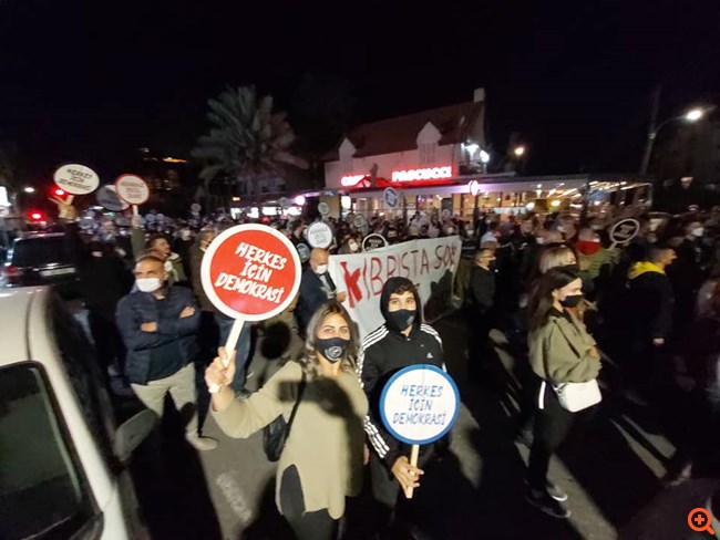 Λευκωσία διαμαρτυρίες Τουρκοκύπριοι