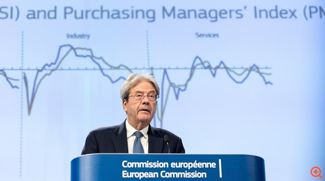 Κομισιόν: Στο 0,6% η ανάπτυξη της Ευρωζώνης το 2023, στο 1,2% το 2024