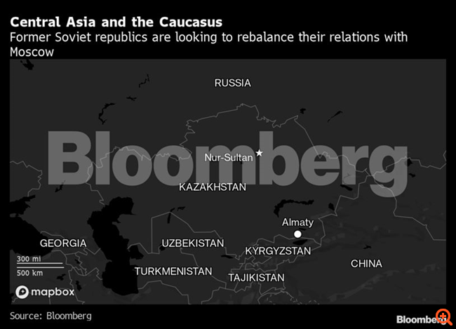Ο πόλεμος του Πούτιν στην Ουκρανία βαθαίνει τη διαμάχη για επιρροή στην Κεντρική Ασία