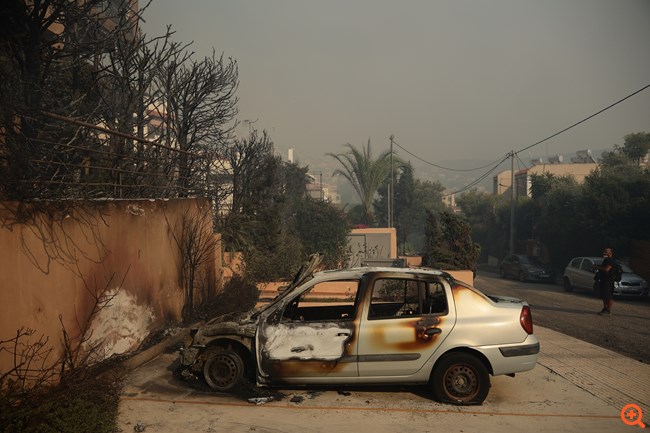 Πυρκαγιά στον Νέο Κουβαρά Αττικής