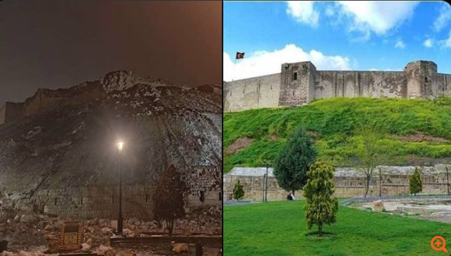 Ο σεισμός Γκρέμισε το ιστορικό κάστρο του Γκαζιαντέπ