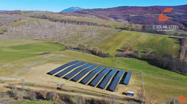 C Solar Steel: Ολοκλήρωση παράδοσης βάσεων στήριξης για 23 ιδιαίτερα απαιτητικά φωτοβολταϊκά έργα
