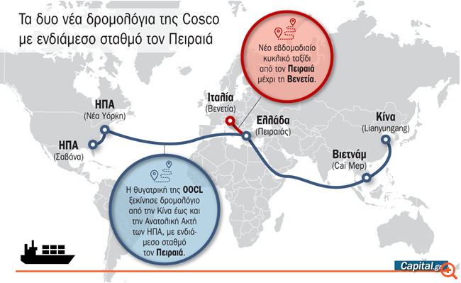 Ο Πειραιάς συνδέεται εμπορευματικά με τις ΗΠΑ - Τα δρομολόγια