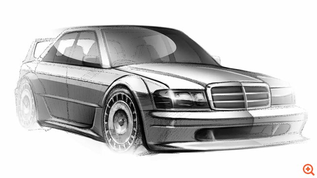 Mercedes 190E Evo II Restomod