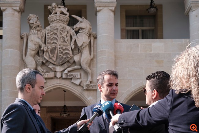 Κ. Μητσοτάκης: Στηρίζω τις πρωτοβουλίες Αναστασιάδη για την επίλυση του Κυπριακού
