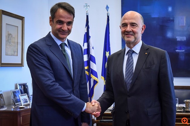 Αυστηρές "συστάσεις" Μητσοτάκη σε Μοσκοβισί