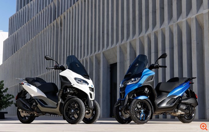 Νέα έκδοση για το δημοφιλές τρίτροχο scooter Piaggio MP3 με μικρότερο κινητήρα