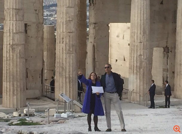 Ο Ομπάμα στον Ιερό Βράχο και το Μουσείο της Ακρόπολης