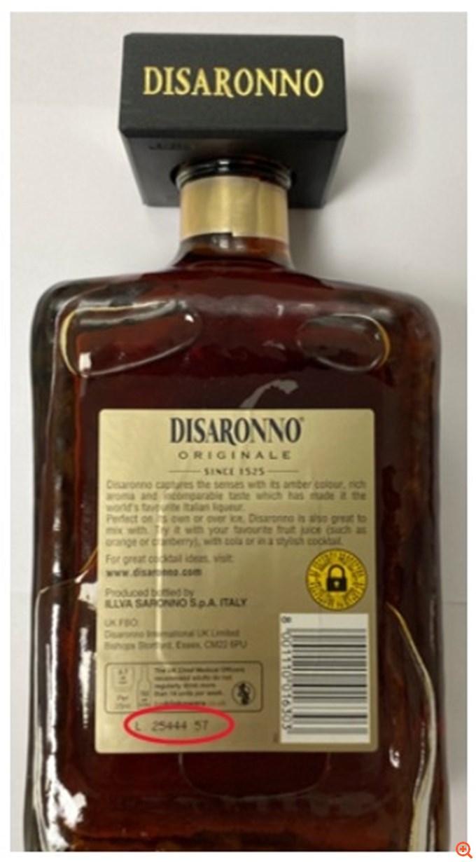 ΑΑΔΕ: Ανάκληση παρτίδας "Disaronno" λόγω πιθανής παρουσίας θραυσμάτων γυαλιού