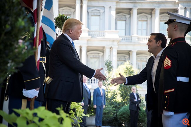 Τραμπ Τσίπρας Λευκός Οίκος