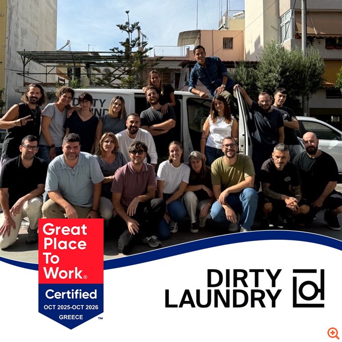 Η DIRTY LAUNDRY A.E πιστοποιήθηκε ως Great Place To Work®
