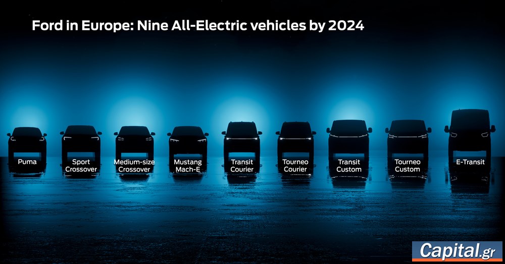 Επτά νέα ηλεκτρικά μοντέλα από την Ford έως το 2024 | Capital