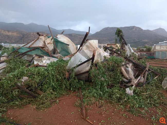 Υδροστρόβιλος έπληξε τη Σητεία