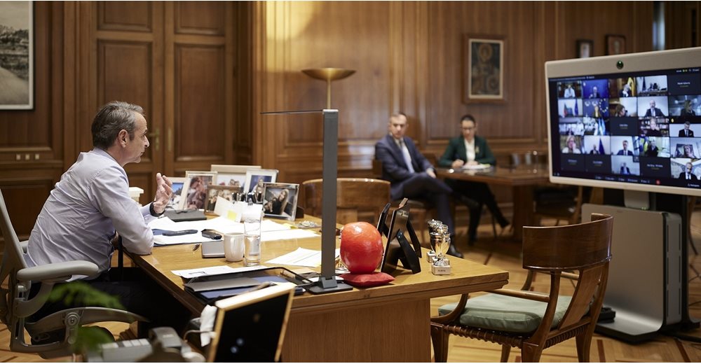 Συμμετοχή του Κυριάκου Μητσοτάκη στην τηλεδιάσκεψη ηγετών του ΕΛΚ - Στο επίκεντρο οι εξελίξεις στην Ουκρανία