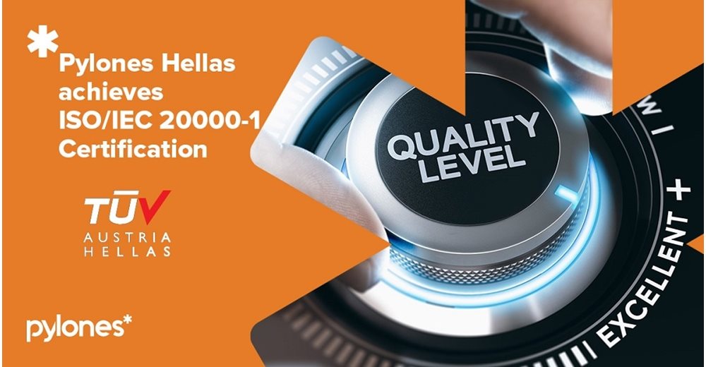 Πιστοποίηση Παροχής Υπηρεσιών Πληροφορικής κατά ISO/IEC 20000-1:2018 για την Pylones Hellas