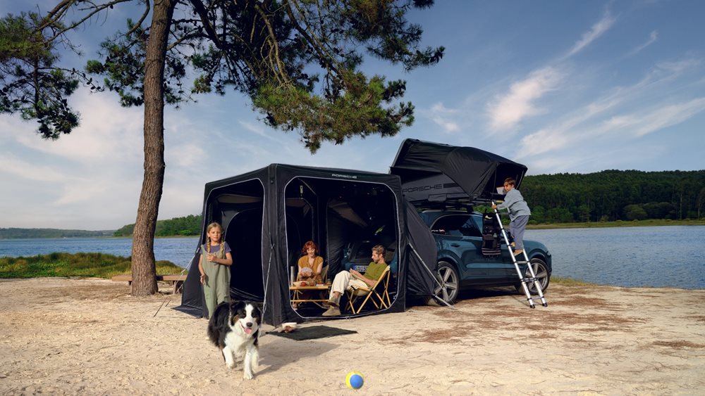 Για camping με την νέα σκηνή της Porsche (εικόνες)