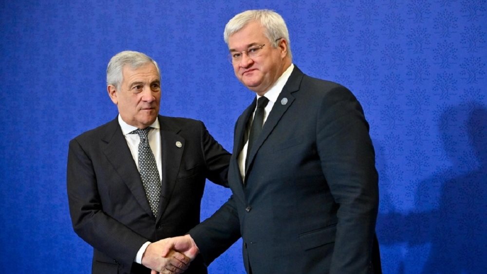 Συνάντηση του Ιταλού ΥΠΕΞ Αντ. Ταγιάνι με τον Ουκρανό ομόλογό του Αντρίι Σίμπιχα