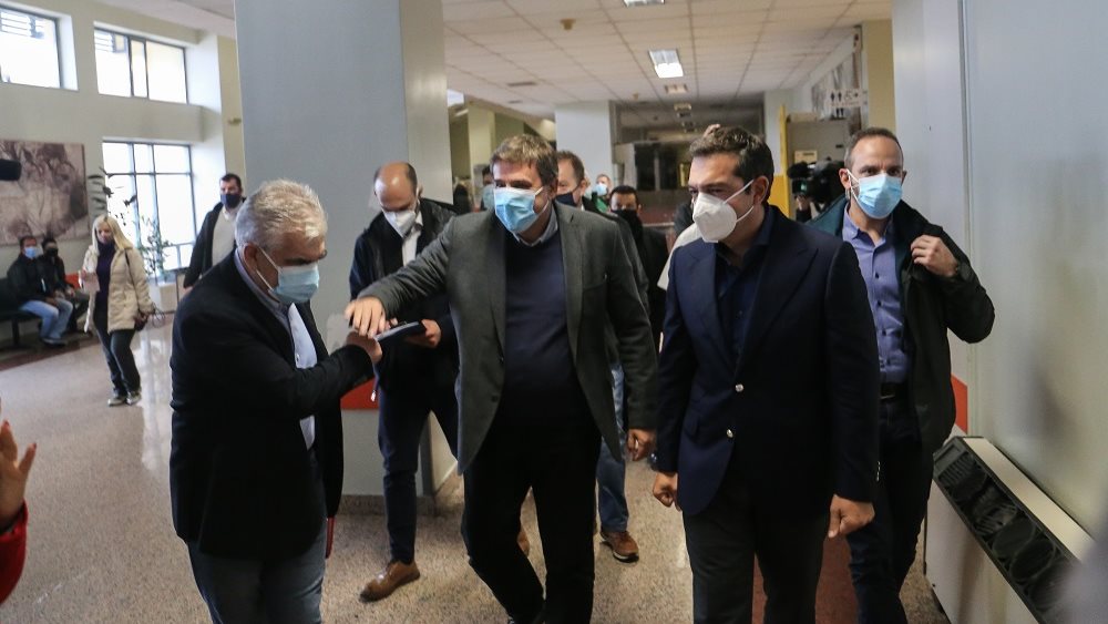 Τσιπρας  Πανεπιστημιακό Νοσοκομείο Λάρισας 18.11.2020