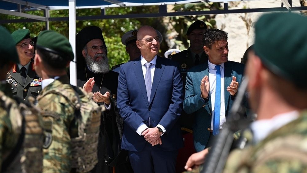 Ν. Δένδιας από τη Σύμη: Κορωνίδα του νέου αποτρεπτικού σχεδιασμού η "Ασπίδα του Αχιλλέα"