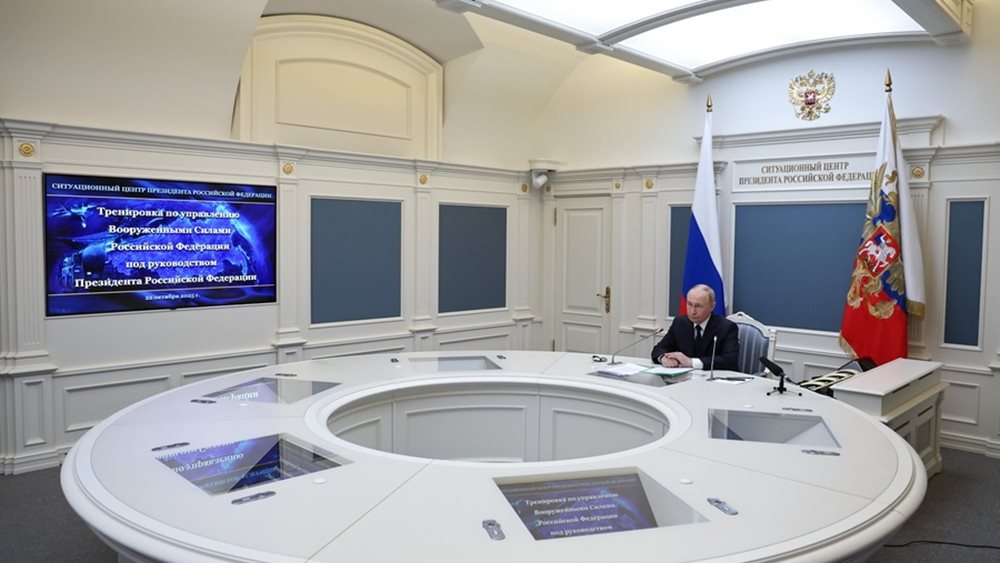 Ο Πούτιν επέβλεψε άσκηση ετοιμότητας των πυρηνικών δυνάμεων της Ρωσίας