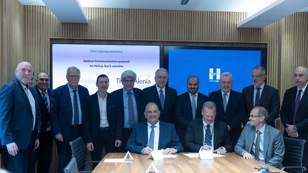 Υπογραφή Μνημονίου Συνεργασίας μεταξύ της Hellas Sat και της Thales Alenia Space