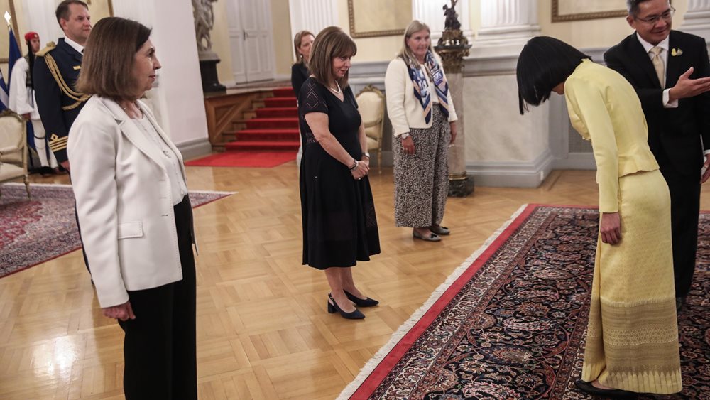 Τα διαπιστευτήρια των νέων πρέσβεων Ταϊλάνδης, Αυστρίας και Βελγίου δέχθηκε η Πρόεδρος της Δημοκρατίας