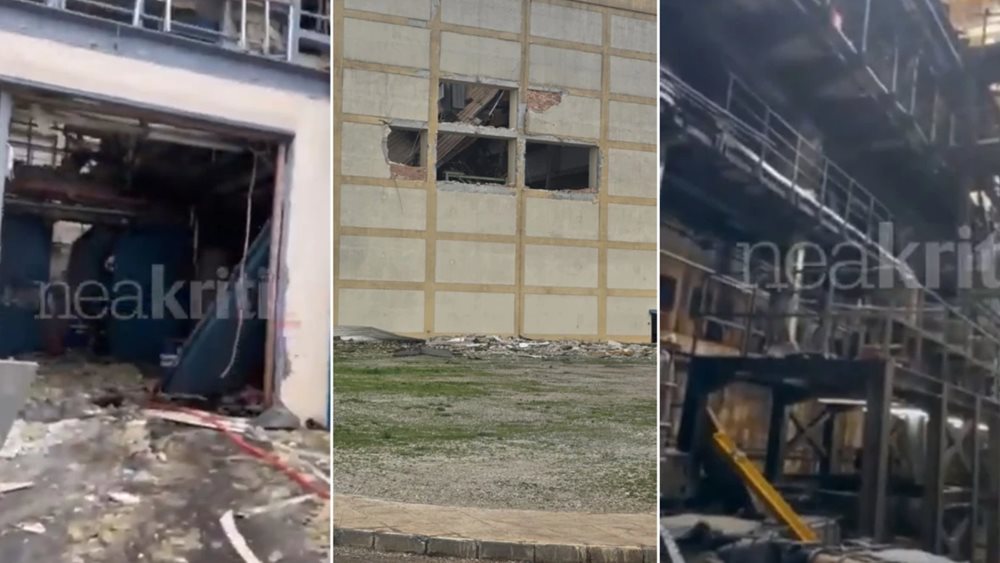 Πυρκαγιά σε χώρο εργοστασίου παραγωγής ηλεκτρικού ρεύματος στη Σητεία