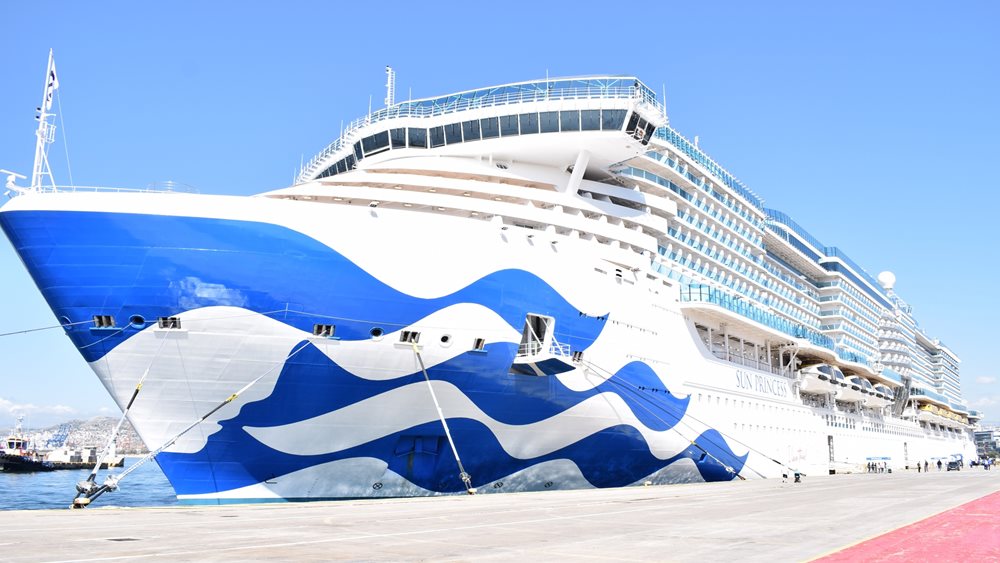 Εκδήλωση υποδοχής του νέου κρουαζιερόπλοιου Sun Princess στο λιμάνι του Πειραιά